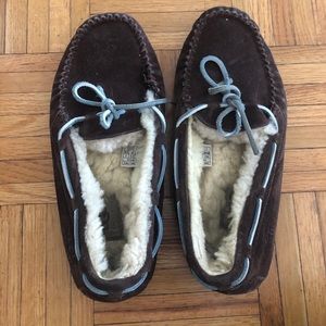 Ugg Brown Suede Slippers Size 7